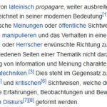 definition Propaganda von Wikipedia