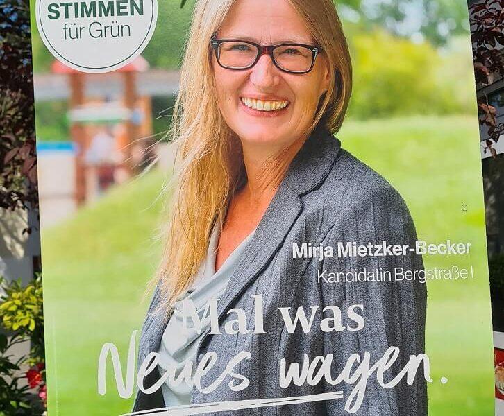 Wahlplakat Mirja Mietzker-Becker