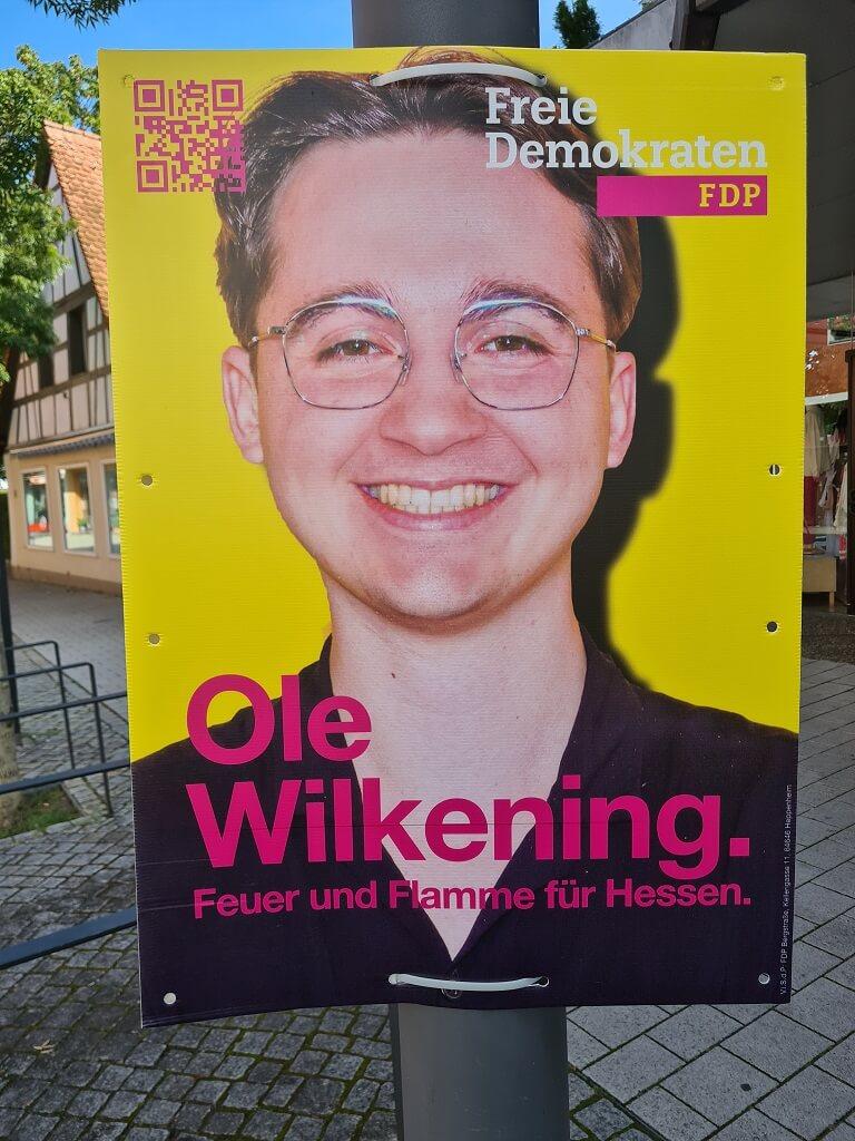 Wahlplakat Ole Wilkening